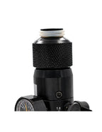 Balystik Bouchon en aluminium CNC pour bouteille HPA avec joints - Titanium Silver