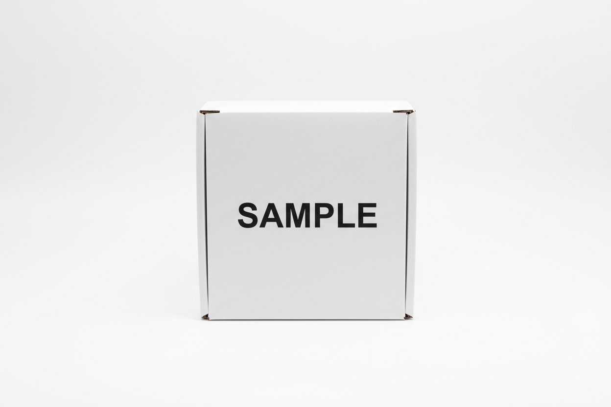 je veut juste la boite blanche avec écris uniquement sample 